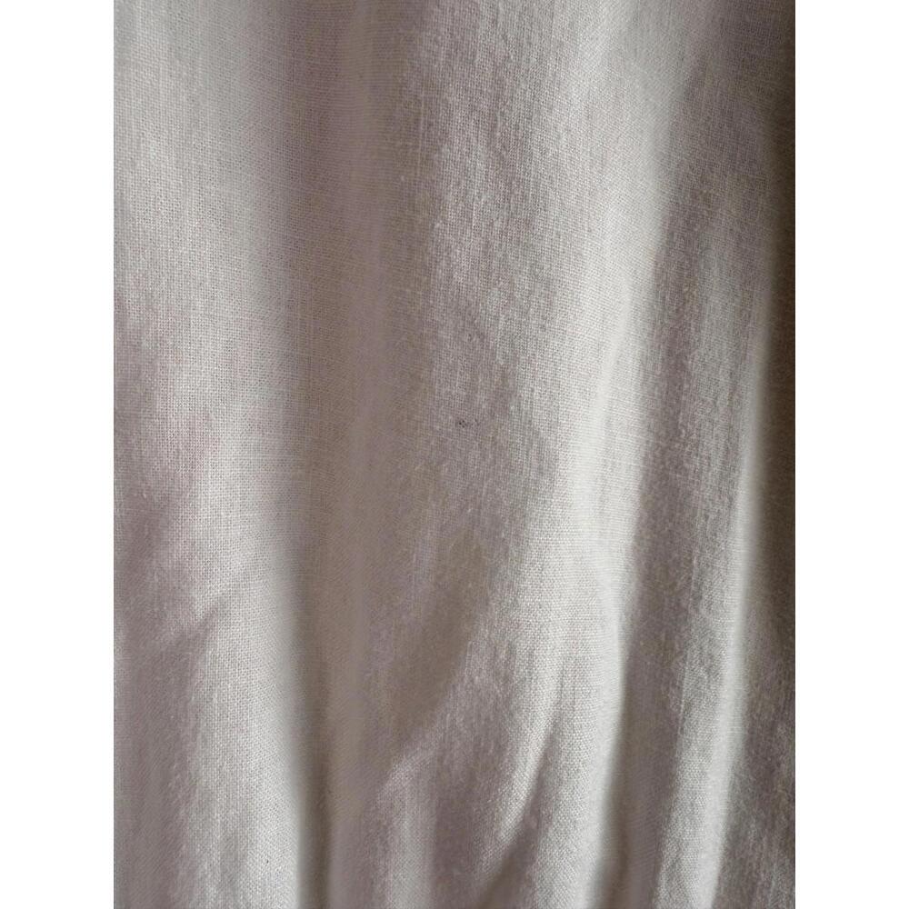 Michael Kors White Linen Tie Front Dress Size M with Zipper Chipping - Picture 6 of 11